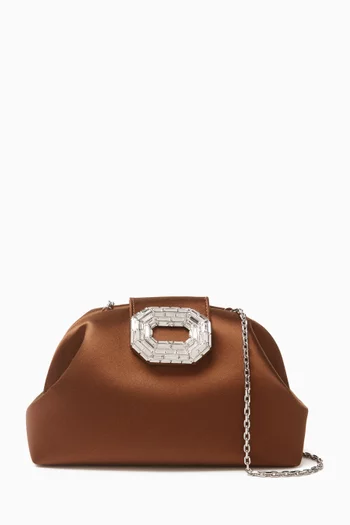 Camelia Clutch Bag in Satin