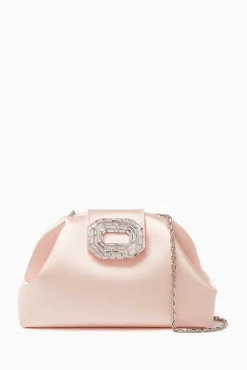 Camelia Clutch Bag in Satin