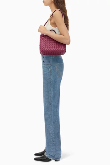 Small Andiamo Bag in Intrecciato Leather