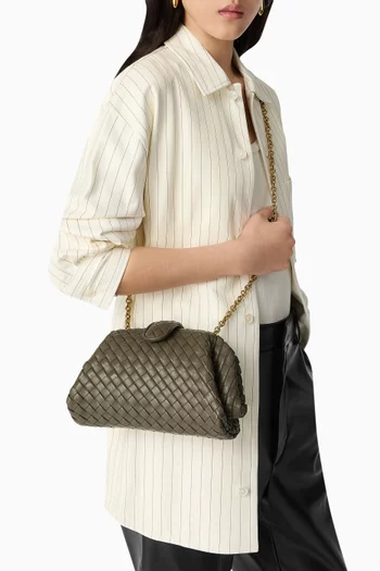 Small Lauren 1980 Clutch in Intrecciato Leather