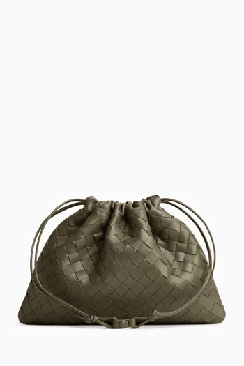 Medium Dustbag in Intrecciato Leather