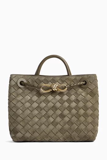 Small Andiamo Bag in Intrecciato Leather