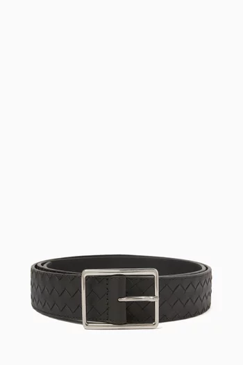 Belt in Intrecciato Piccolo Leather