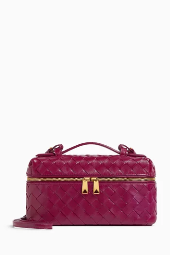 Bang Bang Vanity Case Bag in Intrecciato Leather
