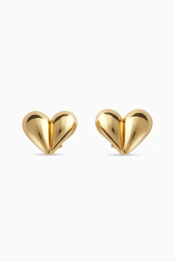 Drop Clip Earrings in 18kt Gold-plated Sterling Silver