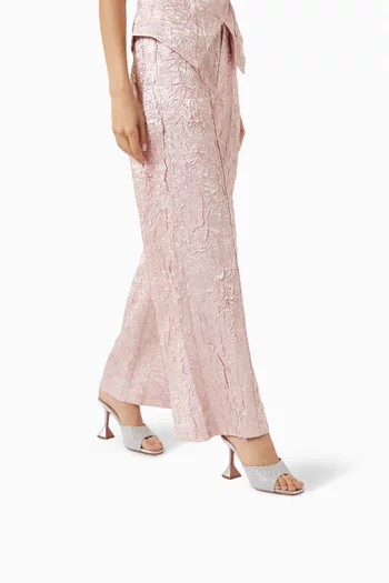 Lupita 95 Crystal Dust Sandals in Satin