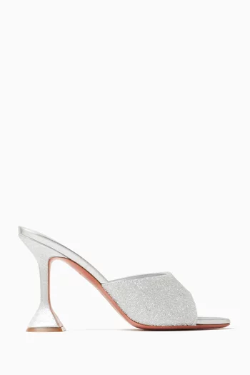 Lupita 95 Crystal Dust Sandals in Satin