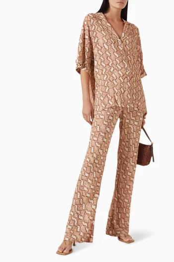 Koa Drawstring Pants in Viscose