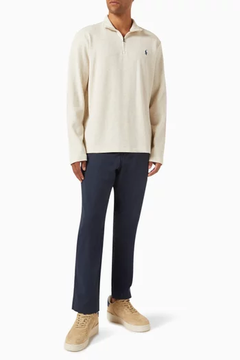 Pony Half-zip Sweatshirt in Cotton