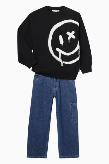 Mar Graffiti-print Sweatshirt in Organic Cotton
