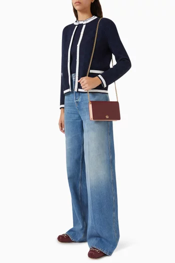 GG Marmont Wallet on Chain in Leather