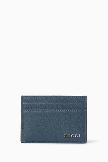 Card Case in Grainy Leather