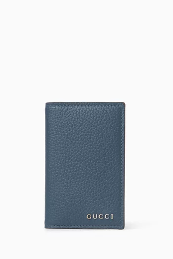 Long Card Case in Grainy Leather