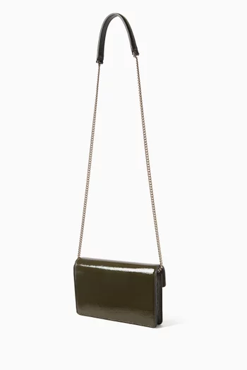 Dionysus Wallet on Chain in Patent Leather