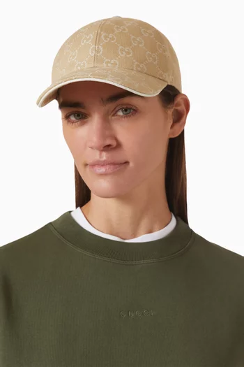 GG Baseball Hat in Cotton Canvas