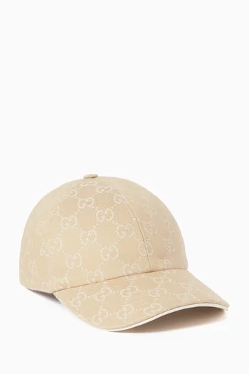GG Baseball Hat in Cotton Canvas
