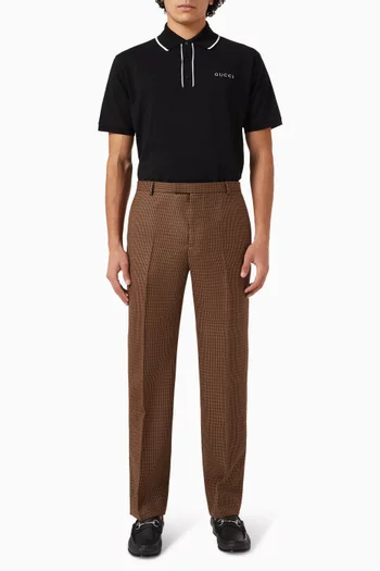 Pied de Poule Pants in Wool