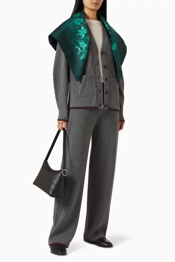 Relaxed-fit Cardigan in Rib-wool