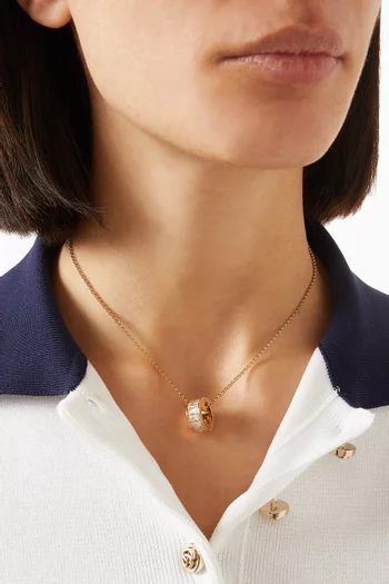 Blondie Crystal Pendant in Gold-tone Metal