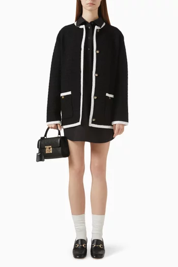 كارديغان بنمط سترة تويد