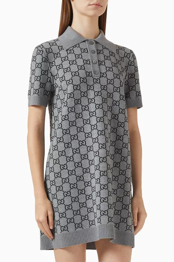 Polo Mini Dress in GG Wool