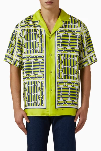 Bowling Shirt in Silk-twill