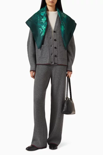 Straight-fit Pants in Rib-wool