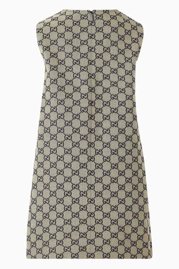 GG Sleeveless Dress in Cotton Blend