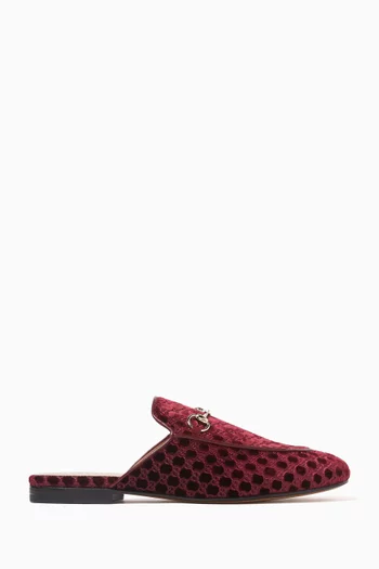 Princetown Mules in GG Velvet