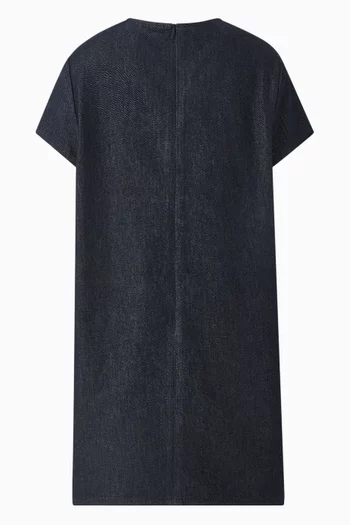 فستان بطيات دينم