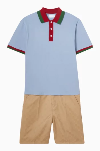 Web Polo Shirt in Cotton Piquet
