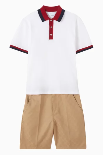 Web Polo Shirt in Cotton Piquet