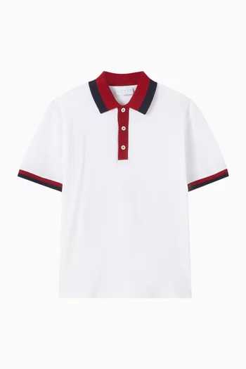 Web Polo Shirt in Cotton Piquet