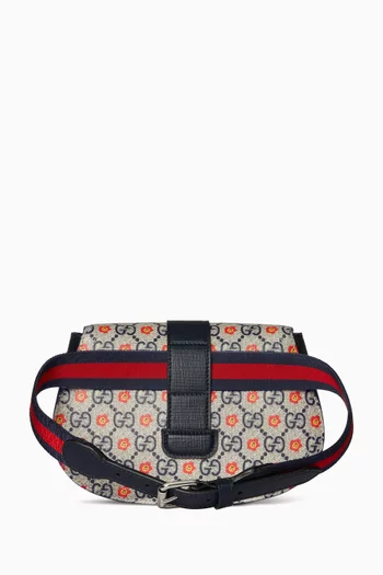 حقيبة خصر بنقشة حرفي GG قنب