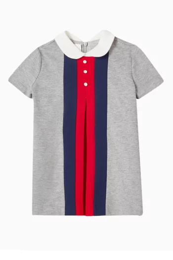 Web Stripe Dress in Cotton