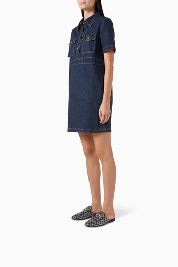 Princetown GG Crystal-embellished Loafers in Denim