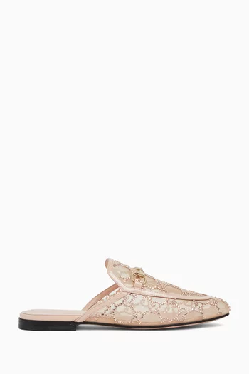 Princetown GG Crystal-embellished Loafers in Mesh