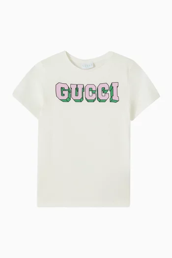 تي شيرت بشعار الماركة قطن