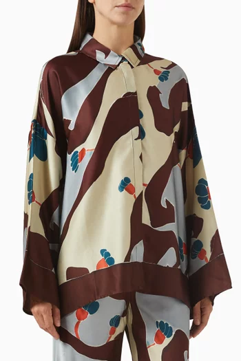 Karys Floral-print Shirt in LENZING™ Viscose Blend