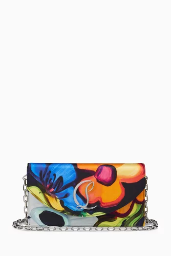 Loubi54 Clutch in Crepe-satin