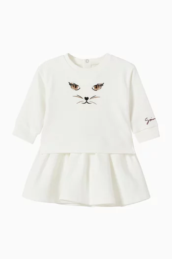 Cat-eye Flared Dress