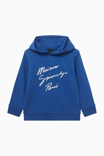 Logo-embroidered Hoodie in Cotton-fleece
