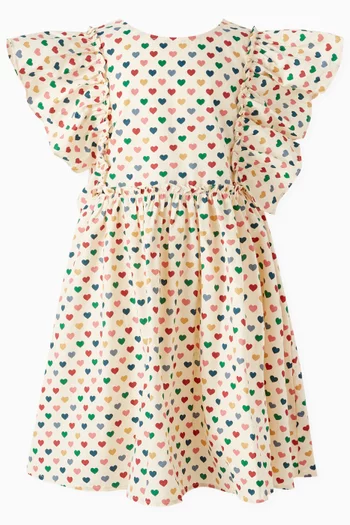 Evia Bow Dress in Organic Cotton