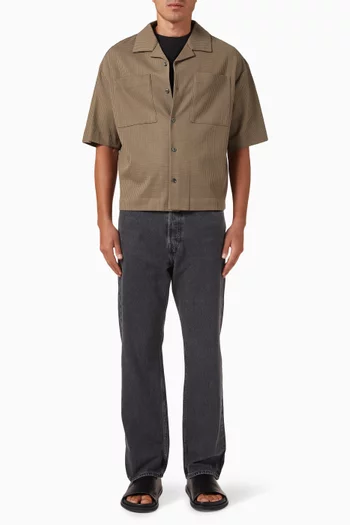 Relaxed Resort Shirt in Textured Cotton