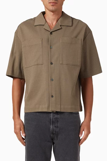 Relaxed Resort Shirt in Textured Cotton