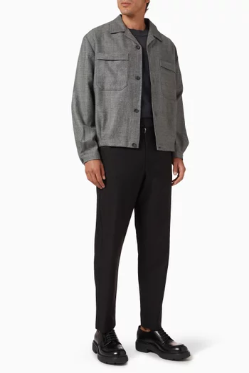 Overshirt in Wool Flannel