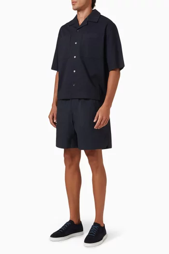 Relaxed Resort Shirt in Textured Cotton