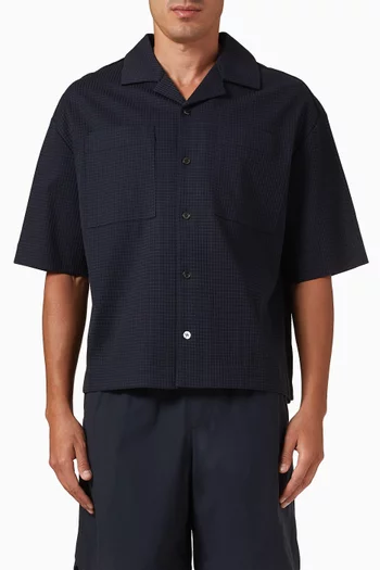 Relaxed Resort Shirt in Textured Cotton