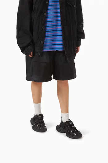 3XL Extreme Lace-up Sneakers in Mesh & Faux-leather