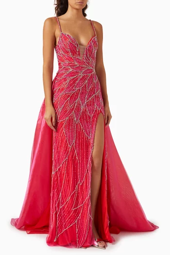 Bead-embellished Gown
